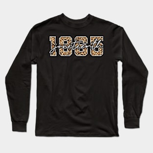 Juneteenth 1865 Leopard Celebrate African American Freedom Long Sleeve T-Shirt